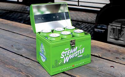 steam whistle metal lunch box|Steam Whistle’s Lunch Box six pack is back.